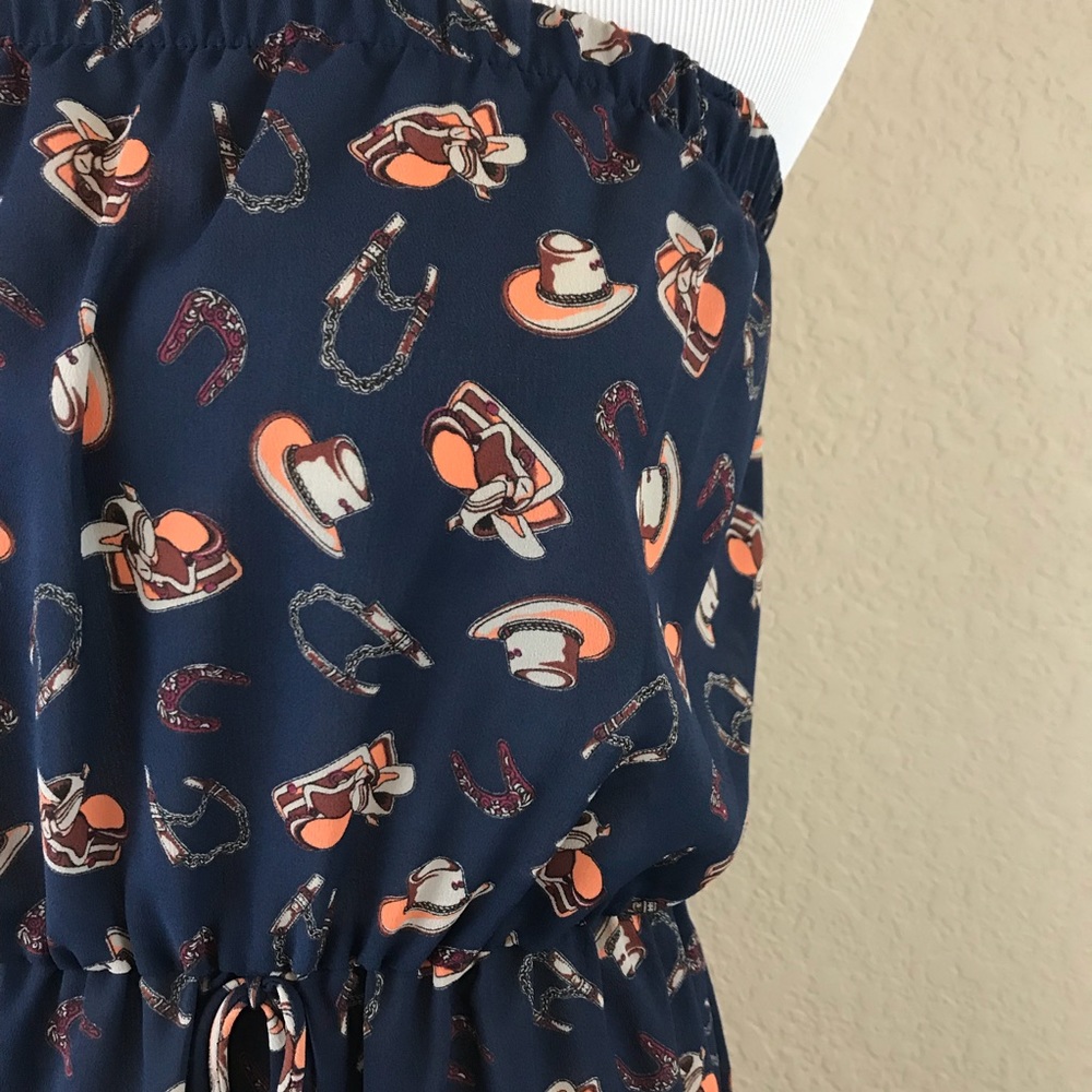 Audrey 3+1 Rodeo So Refined Hi-Lo Blue Dress - Picture 5 of 8